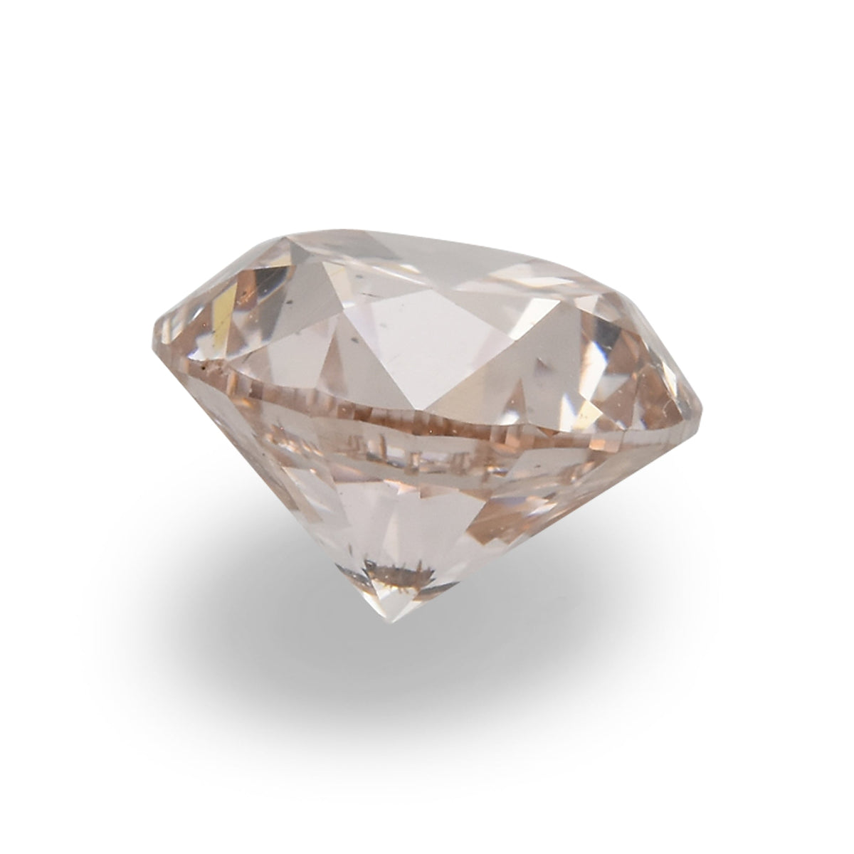 0.50 Carat Fancy Light Pink Brown Round Diamond SI1 GIA