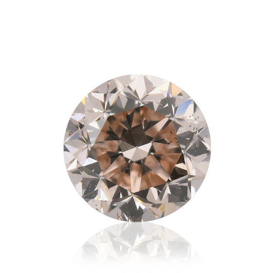 0,50 Karat Fancy Light Pink Brown Round Diamond SI1 GIA