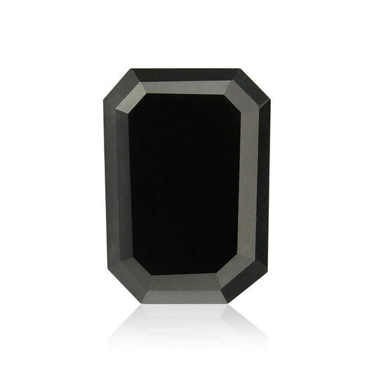 2,10 Karat Fancy Black Emerald Diamond GIA