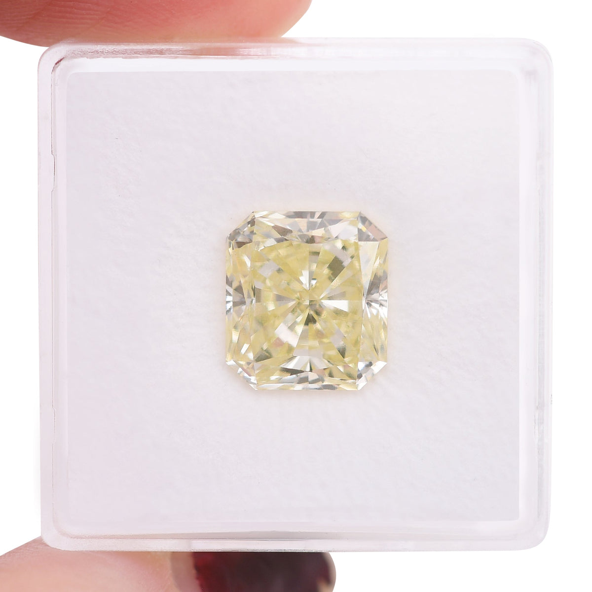 5.03 Carat Light Yellow Radiant Diamond VS2 GIA