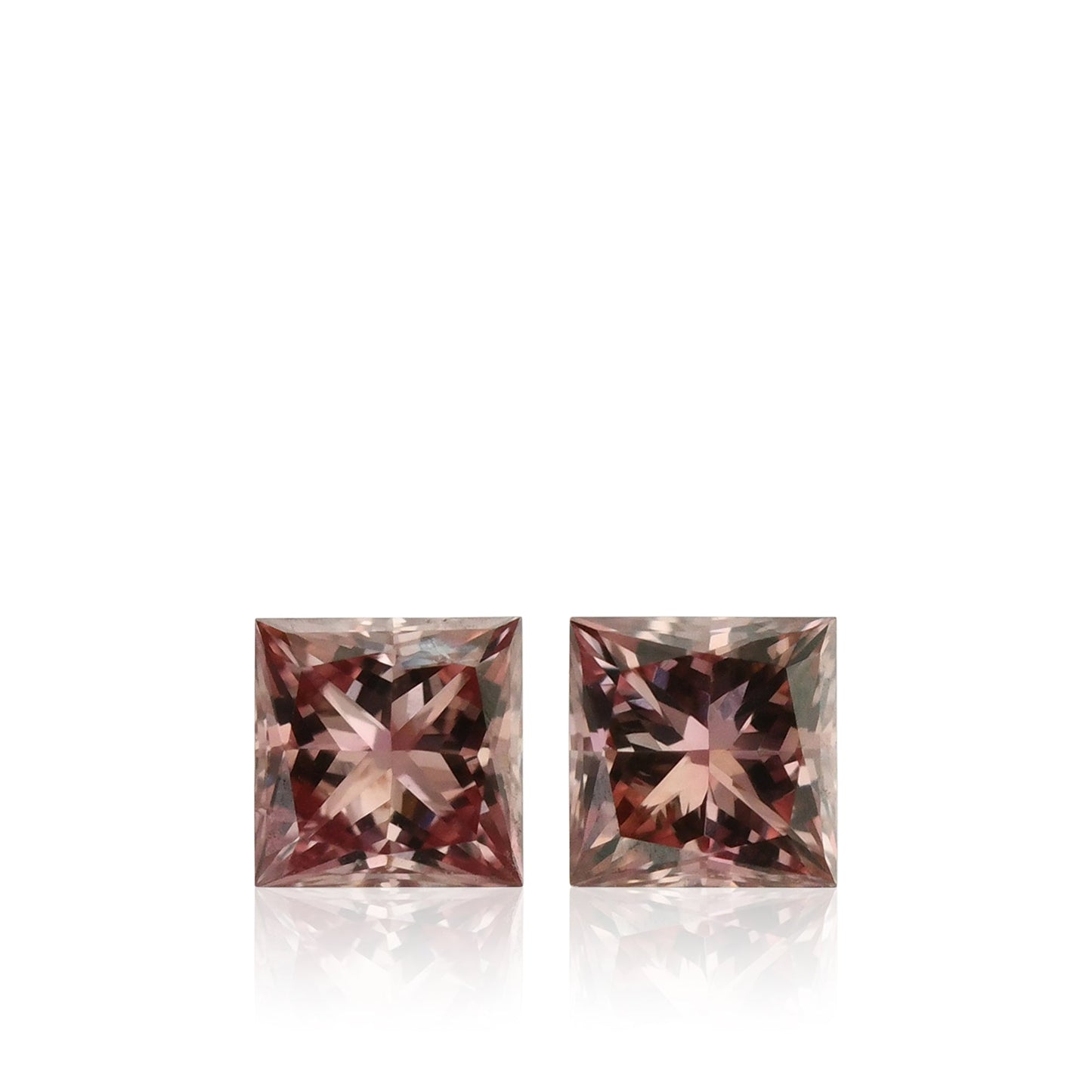 0,16 Karat Fancy Deep Orange Pink Princess Diamanten (SI1)