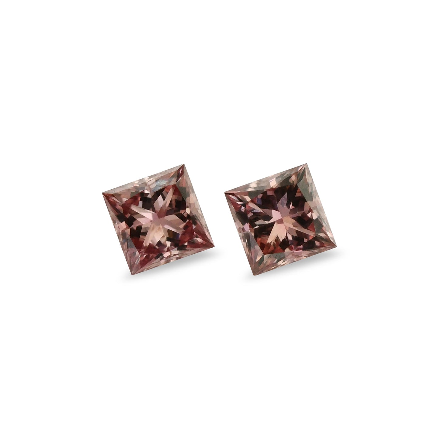 0,16 Karat Fancy Deep Orange Pink Princess Diamanten (SI1)