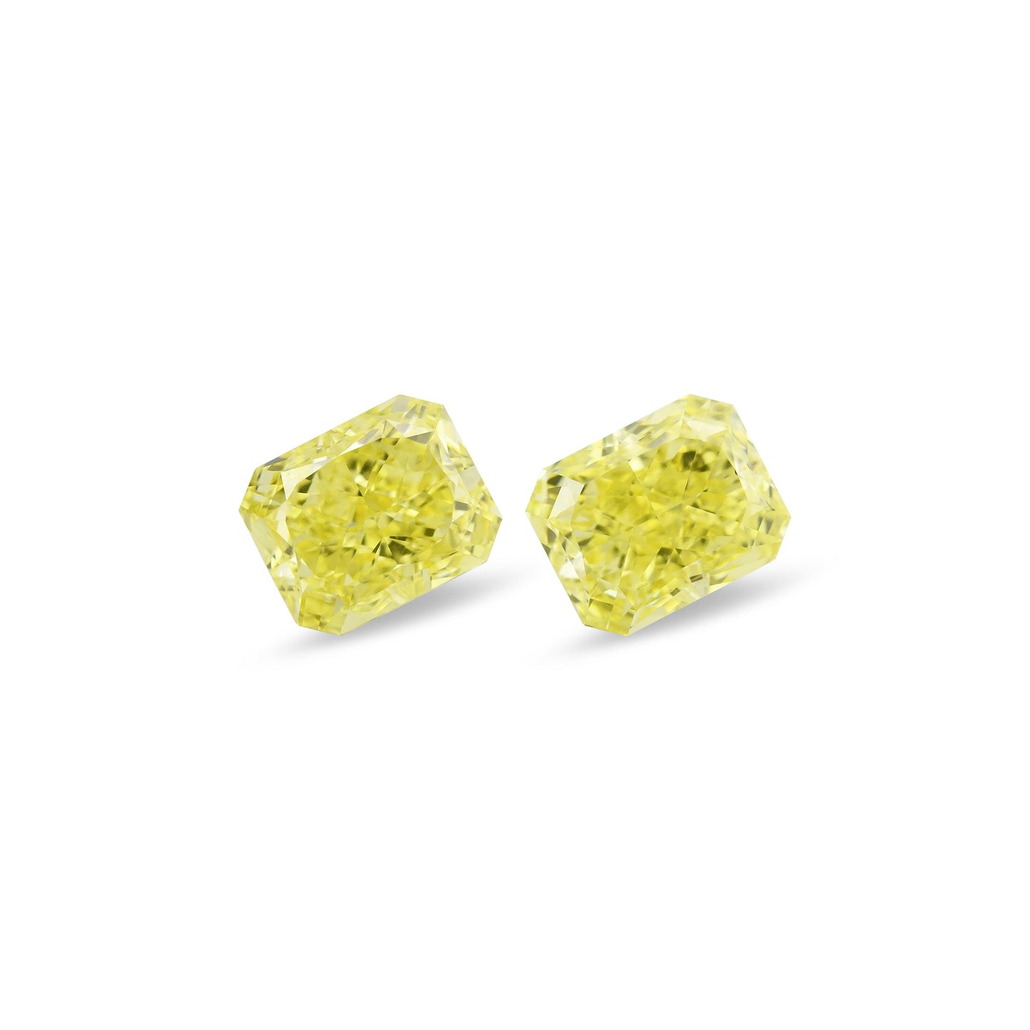 3,09 Karat Fancy Intense Yellow Radiant Diamanten VVS2 GIA