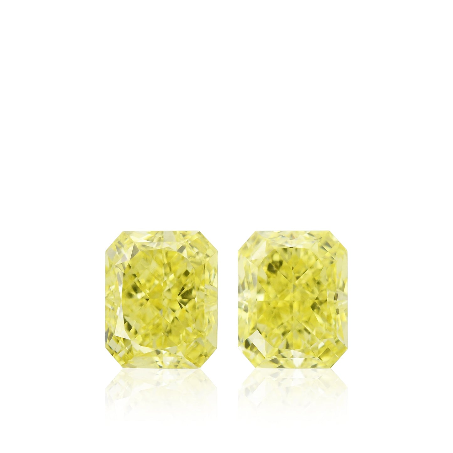 3,09 Karat Fancy Intense Yellow Radiant Diamanten VVS2 GIA