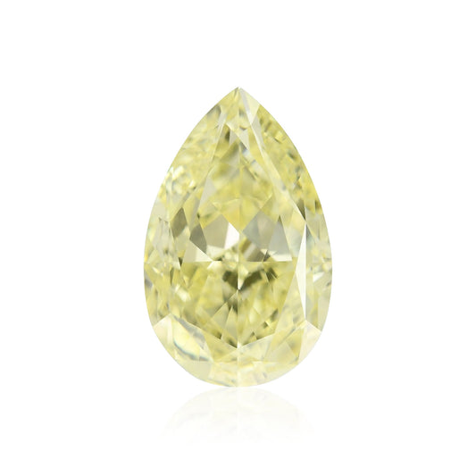1,50 Karat Fancy Light Yellow Birnenförmiger Diamant VVS1 GIA