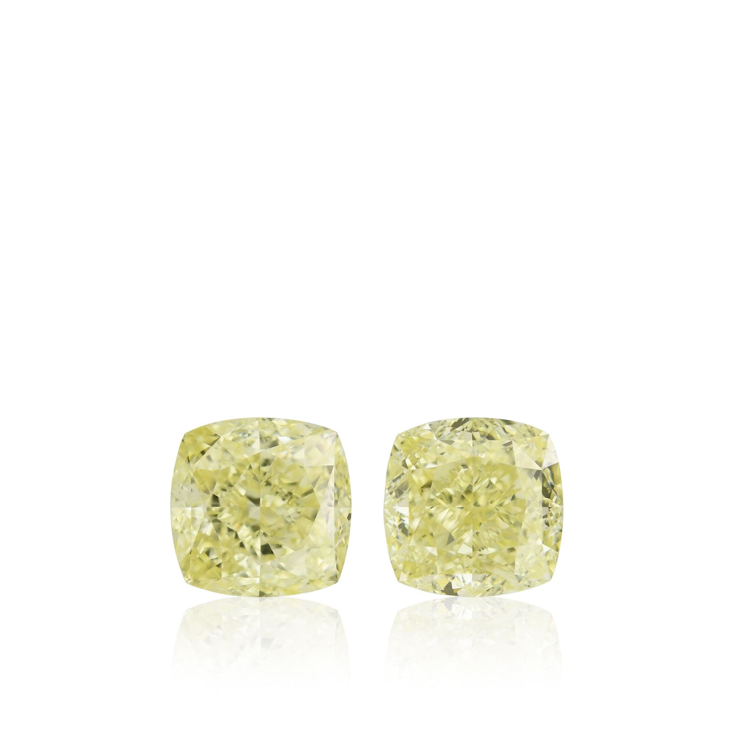3,04 Karat Fancy Light Yellow Cushion Diamanten VS2