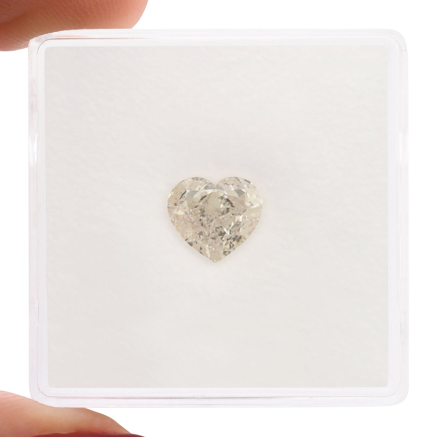 1,30 Karat zartrosa-brauner Herzdiamant, VVS2, GIA