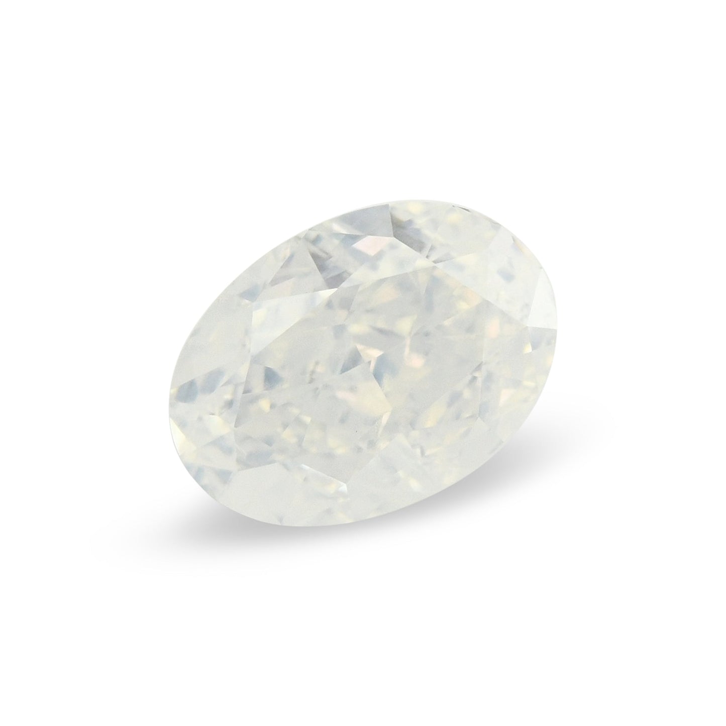 1,23 Karat Fancy White Ovaler Diamant GIA