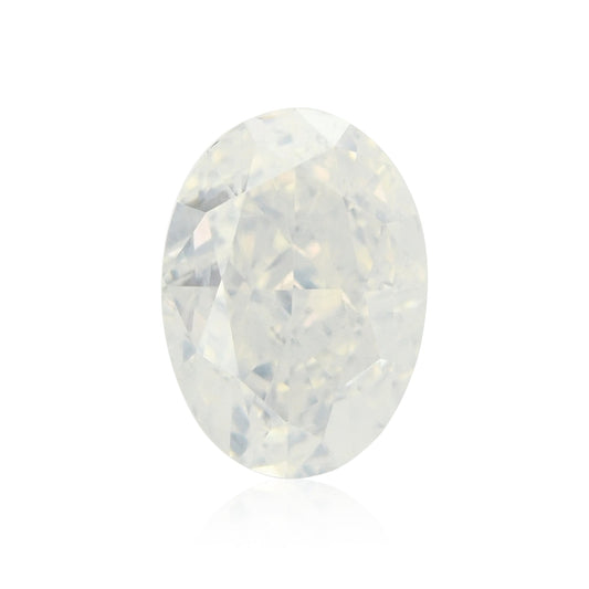 1,23 Karat Fancy White Ovaler Diamant GIA