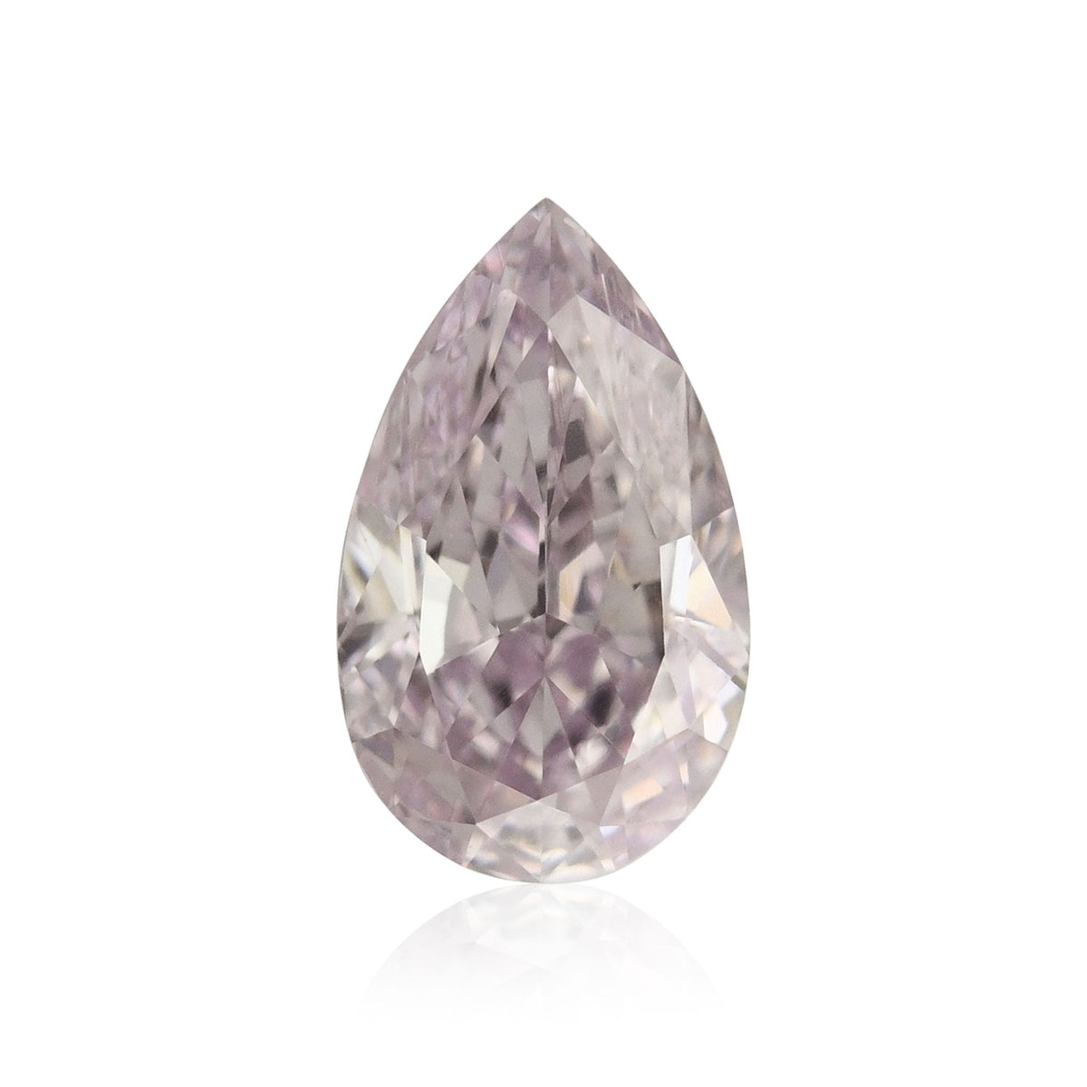 0,58 Karat Fancy Light Purplish Pink Birnenförmiger Diamant VVS1 GIA
