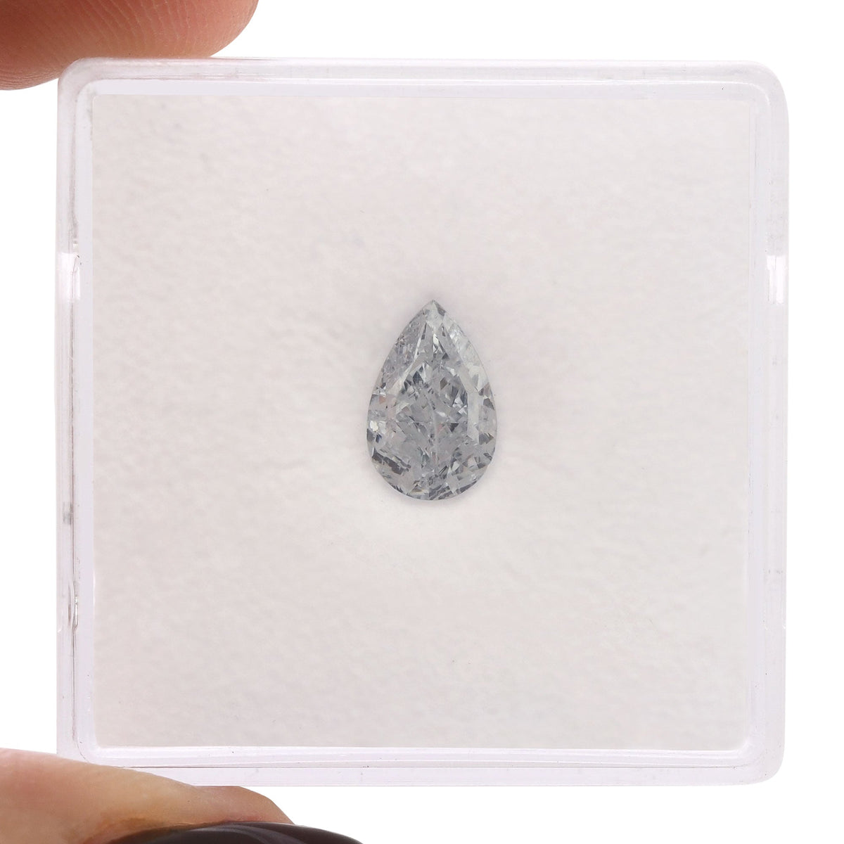 1.01 Carat Fancy Light Blue Pear Diamond SI1 GIA