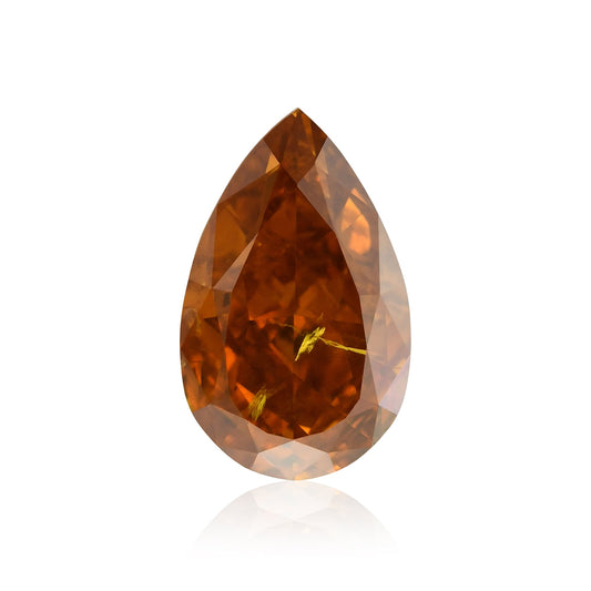 1,14 Karat Fancy Deep Orange Birnenförmiger Diamant (I1) GIA