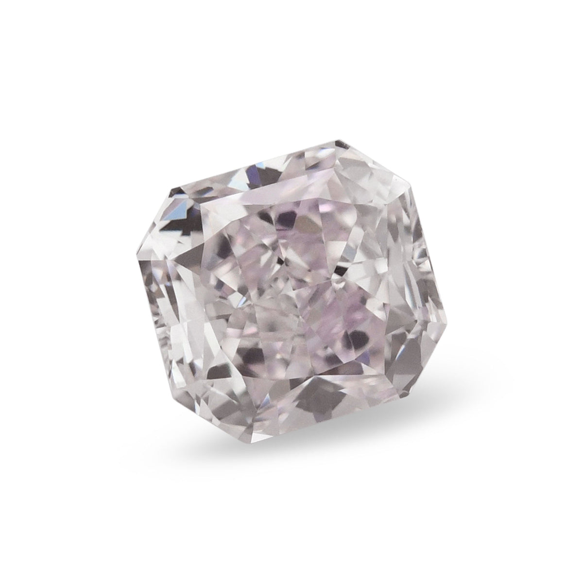 0.41 Carat Fancy Light Purplish Pink Radiant Diamond VS1 GIA