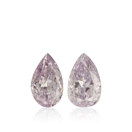 0,36 Karat Fancy Pinkish Purple Birnenförmige Diamanten SI2