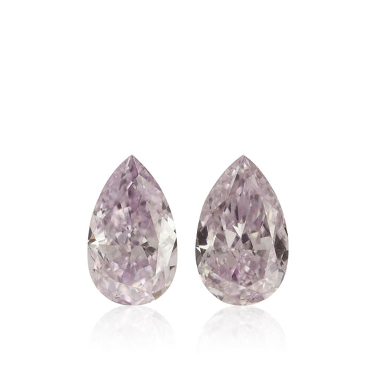 0,37 Karat Fancy Light Pinkish Purple Birnenförmige Diamanten SI2