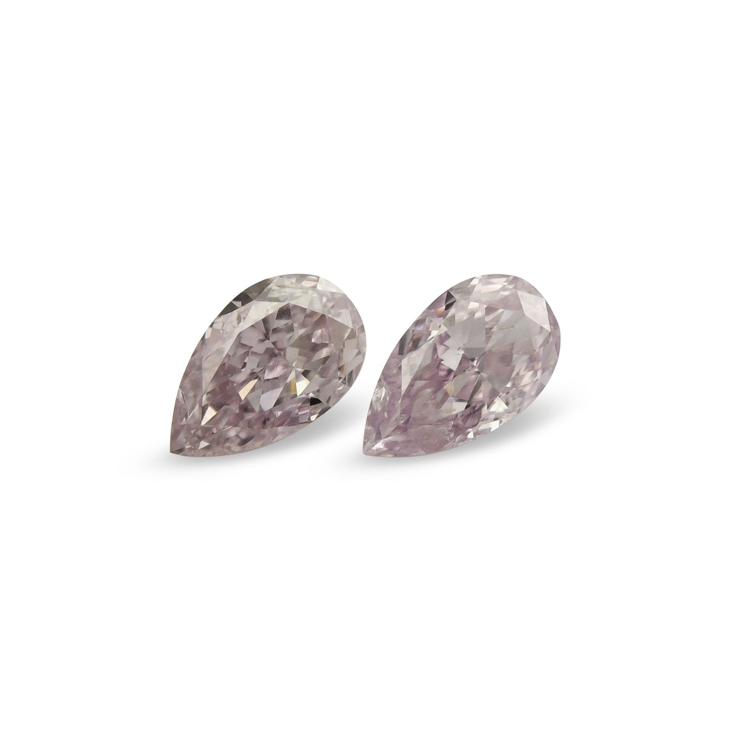 0,46 Karat Fancy Light Purplish Pink Birnenförmige Diamanten (I1)