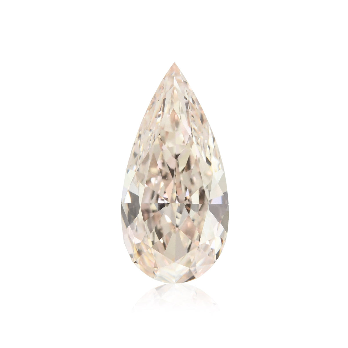 1,24 Karat Fancy Light Pinkish Brown Birnenförmiger Diamant VS1 GIA