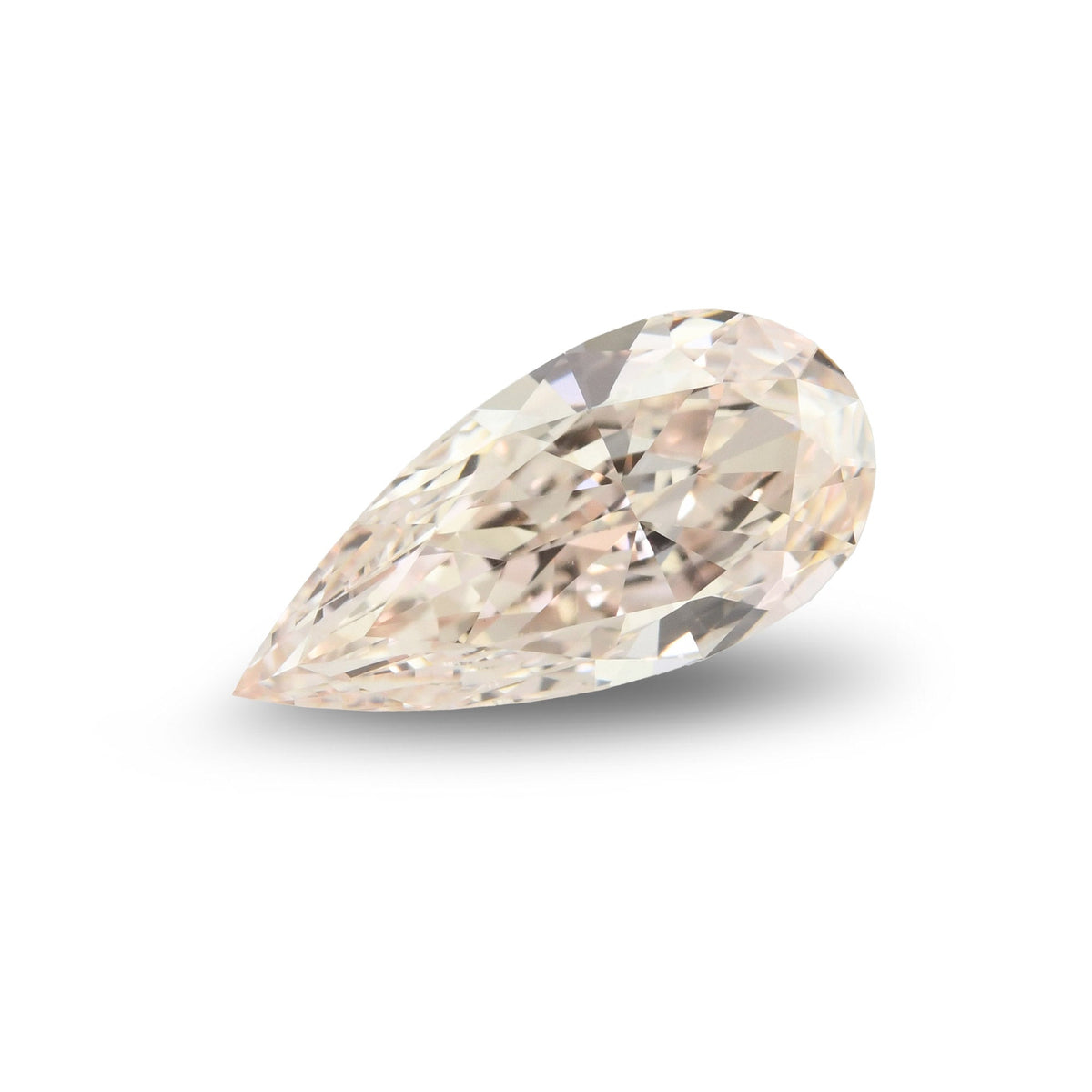 1,24 Karat Fancy Light Pinkish Brown Birnenförmiger Diamant VS1 GIA