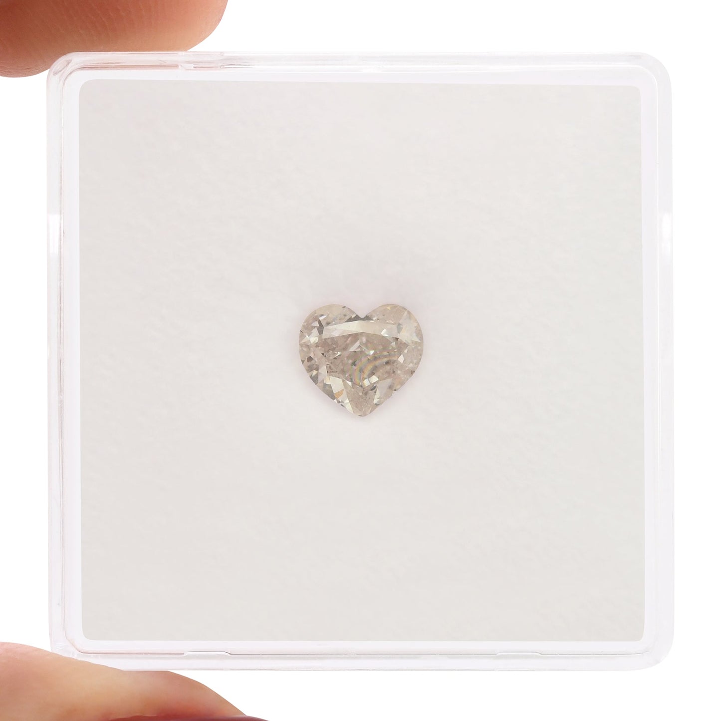 0.80 Carat Very Light Pink Heart Diamond VS2 GIA