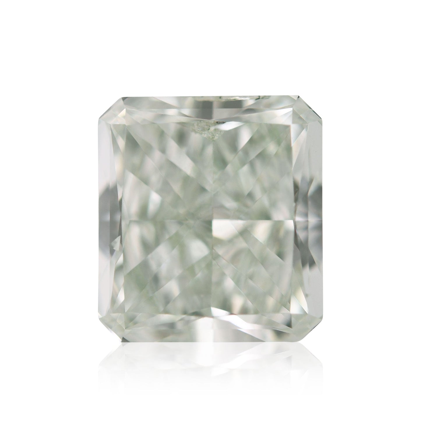 1,68 Karat Fancy Green Radiant Diamant SI2 GIA