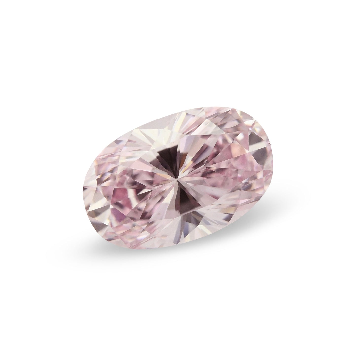 0,60 Karat Fancy Intense Purplish Pink Ovaler Diamant VS2 GIA