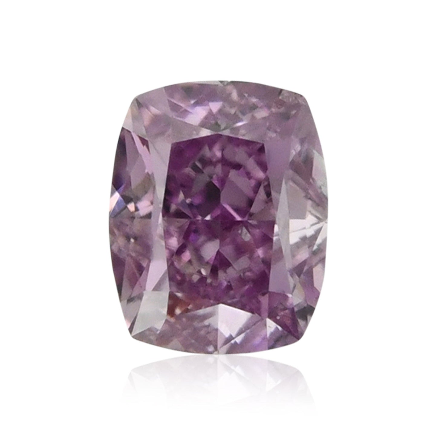 0,25 Karat Fancy Intense Pink Purple Cushion Diamond SI2 GIA