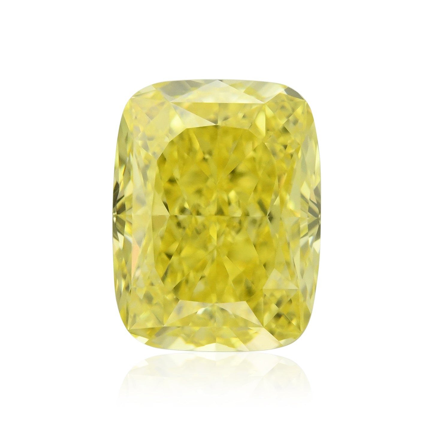 0,80 Karat Fancy Vivid Yellow Cushion Diamond VVS1 GIA