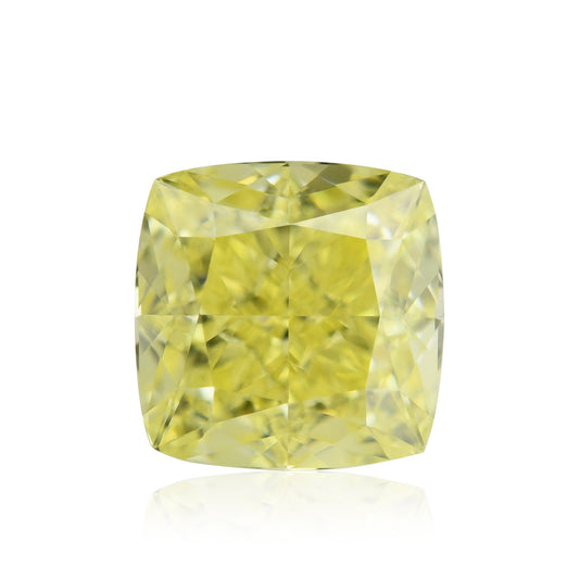 0.71 Carat Fancy Yellow Cushion Diamond VVS1 GIA