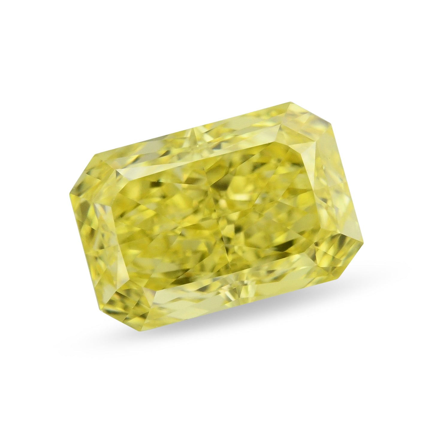 0,79 Karat Fancy Vivid Yellow Radiant Diamant VS1 GIA