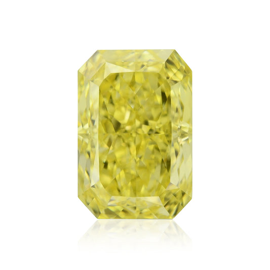 0.79 Carat Fancy Vivid Yellow Radiant Diamond VS1 GIA