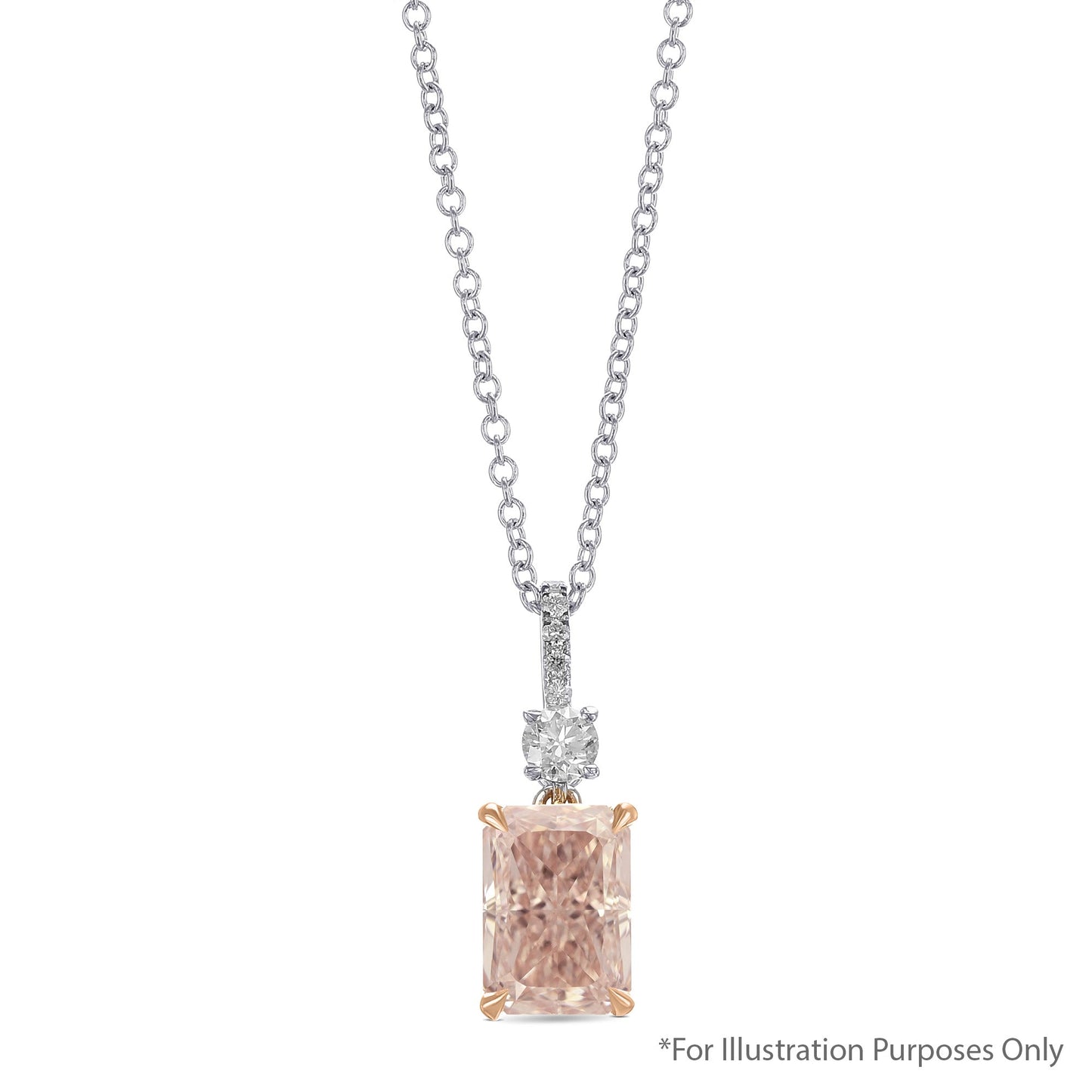 1,32 Karat Fancy Pink Brown Radiant Diamant VVS1 GIA