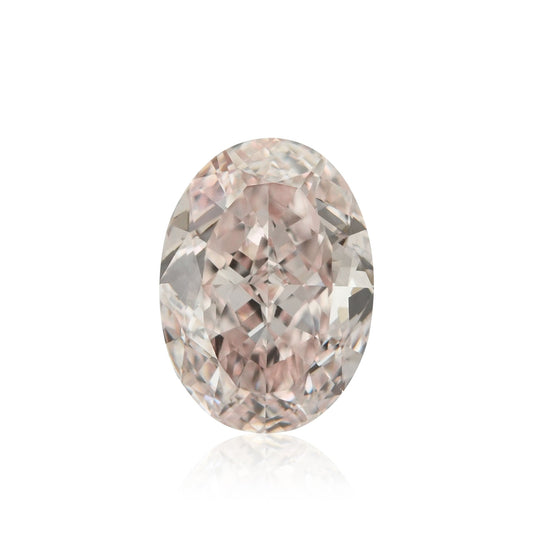 0,67 Karat Fancy Light Brownish Pink Oval Diamond IF GIA