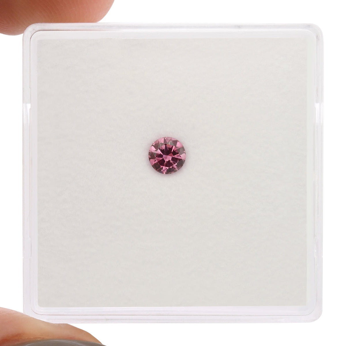 0,15 Karat Fancy Vivid Purplish Pink Brillanter SI1 GIA