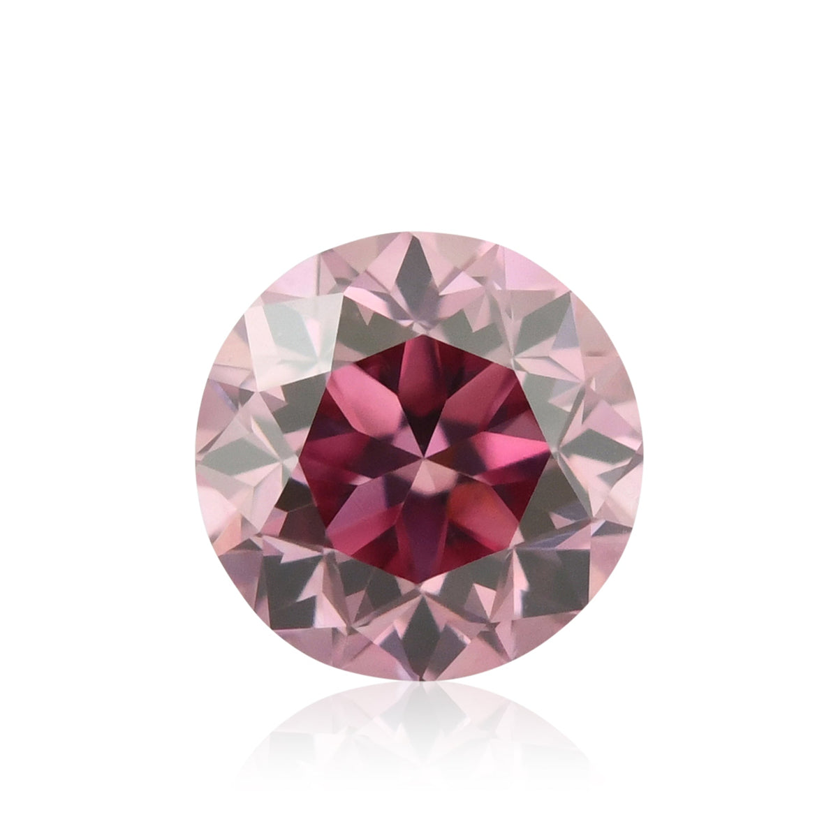 0.18 Carat Fancy Vivid Purplish Pink Round Brilliant Diamond VS1 GIA