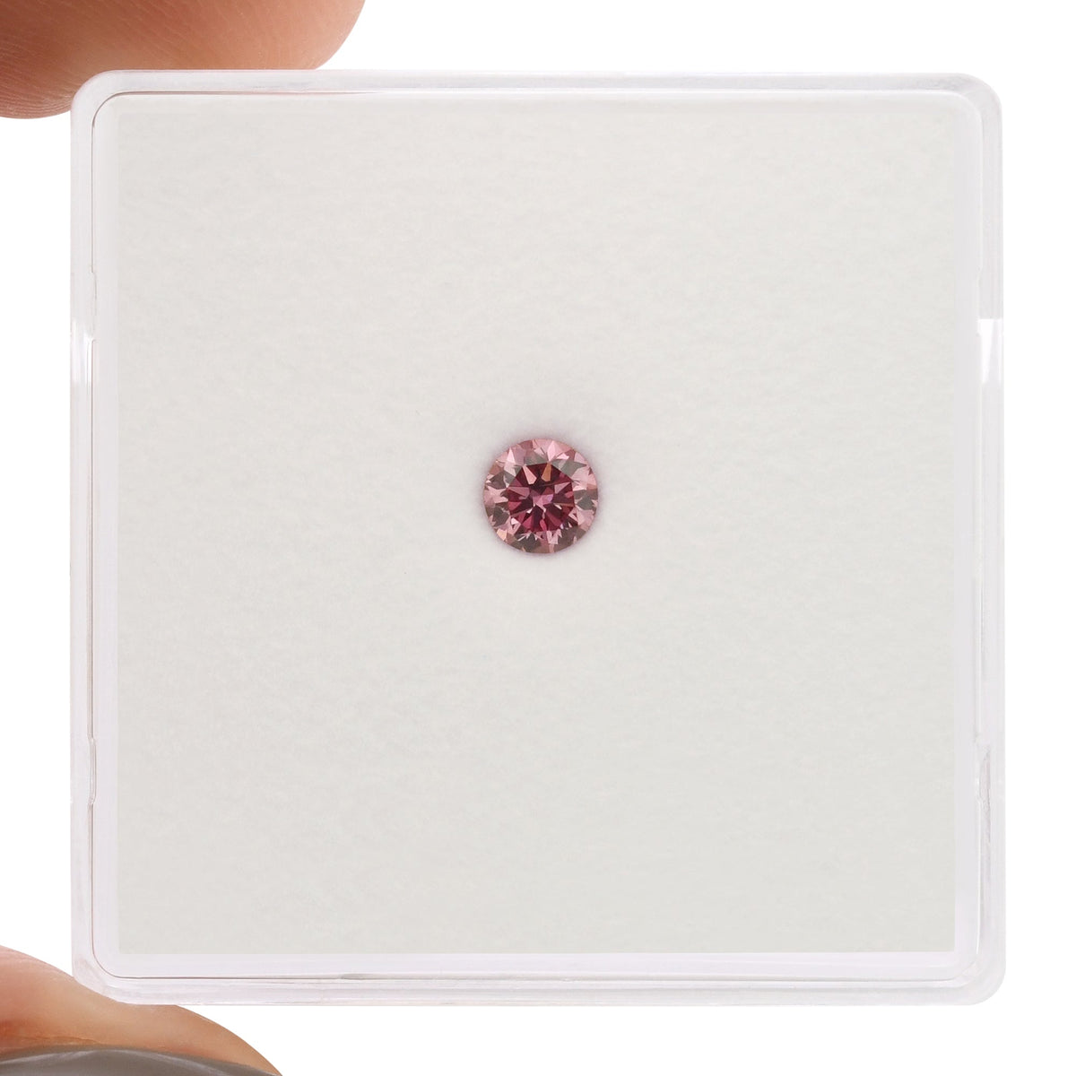 0,16 Karat Fancy Vivid Purplish Pink Brillanter SI1 GIA