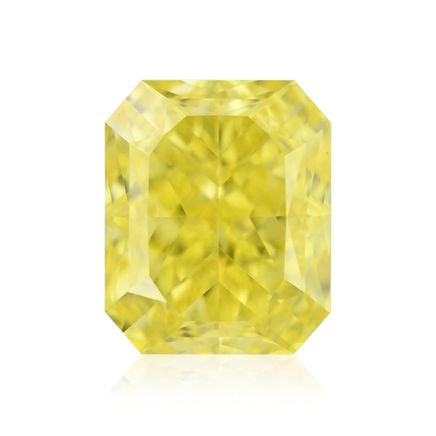 0.50 Carat Fancy Vivid Yellow Radiant Diamond IF GIA
