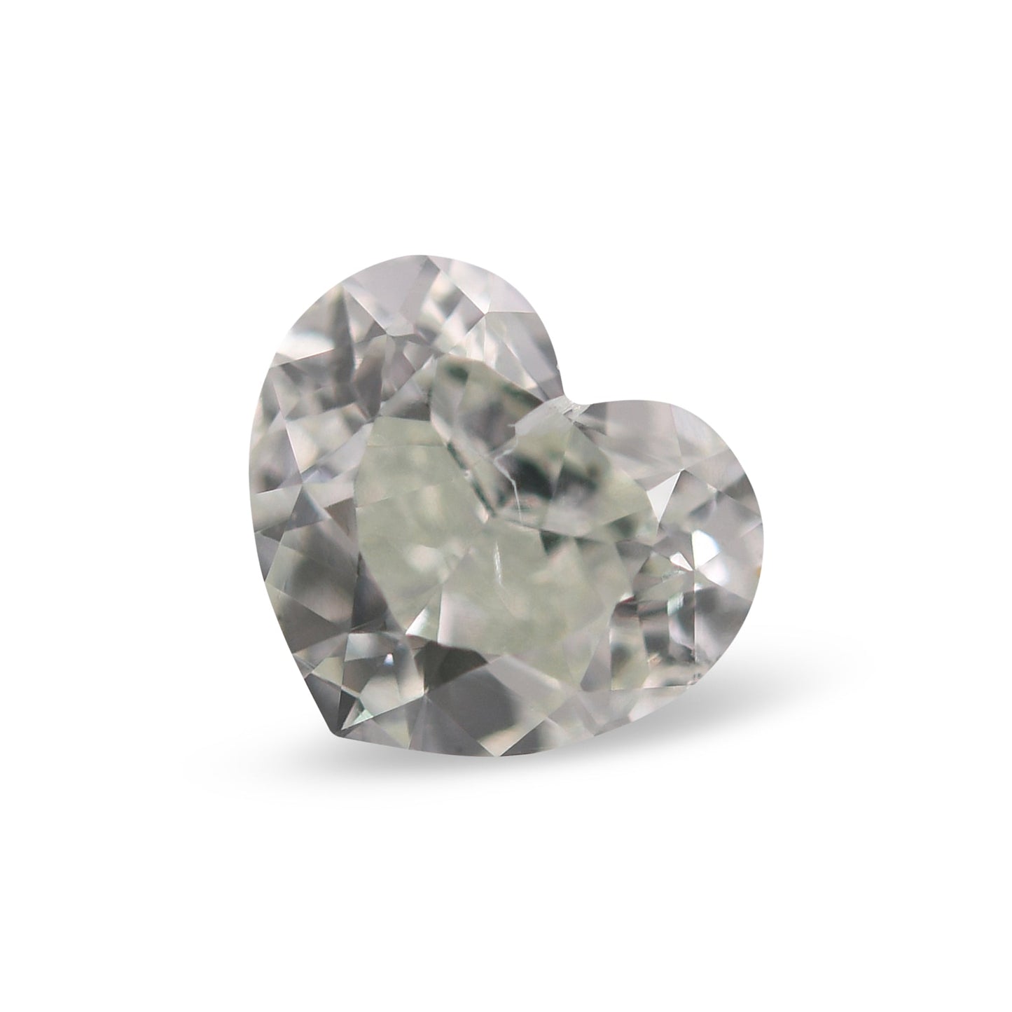 0,79 Karat Fancy Light Green Heart Diamant SI2 GIA