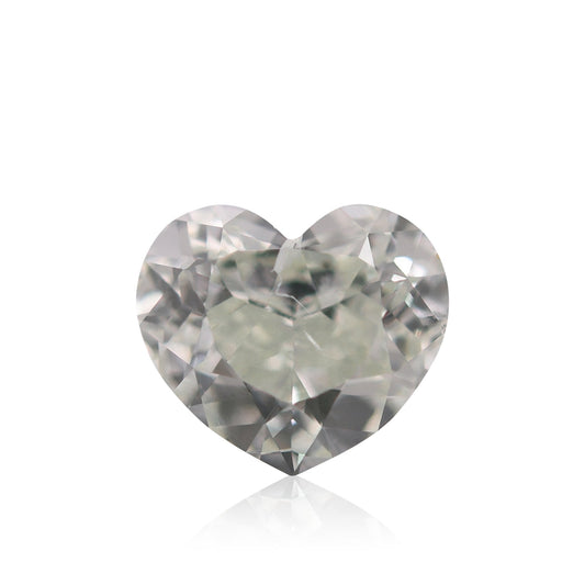0.79 Carat Fancy Light Green HEART Diamond SI2 GIA