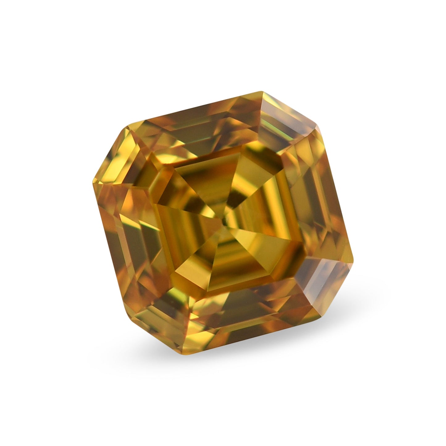 0,75 Karat Fancy Vivid Orange Yellow Asscher-Diamant SI2 GIA