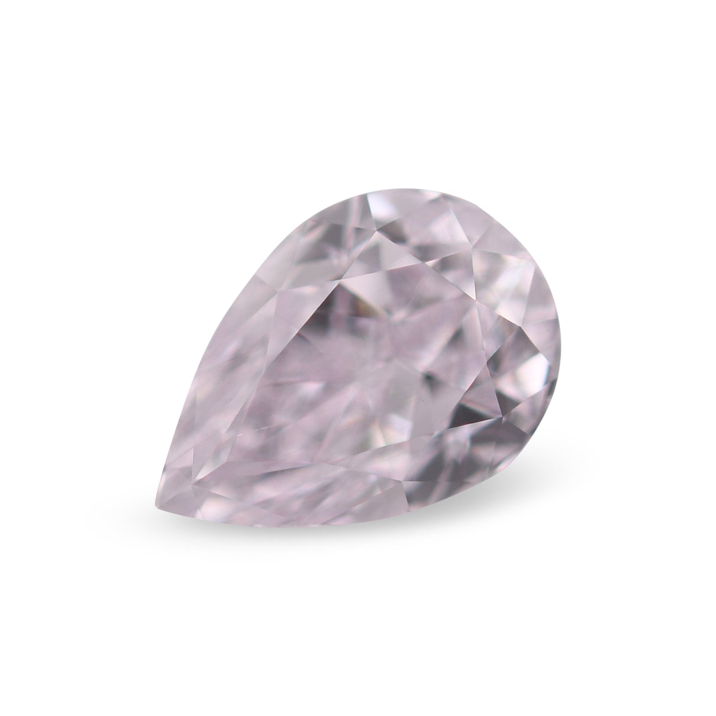 0,55 Karat sehr hellrosa birnenförmiger Diamant SI1 GIA