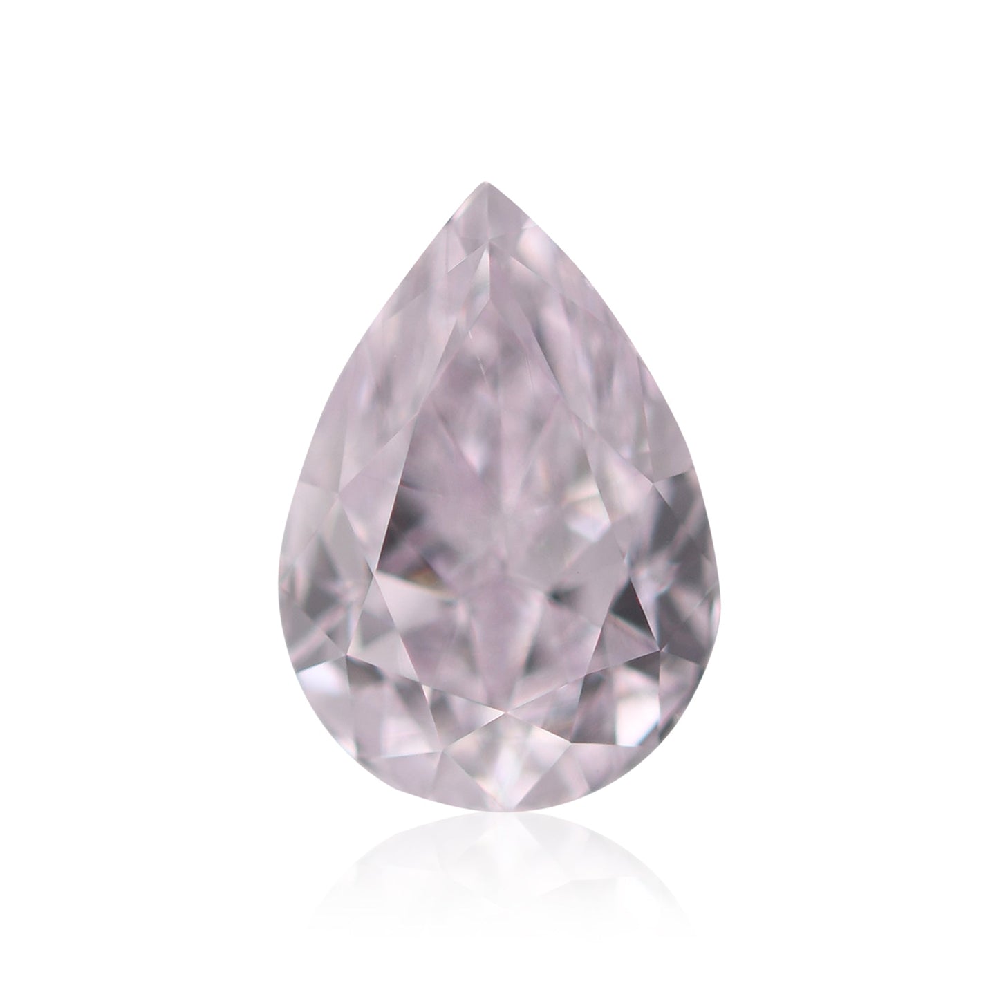 0,55 Karat sehr hellrosa birnenförmiger Diamant SI1 GIA