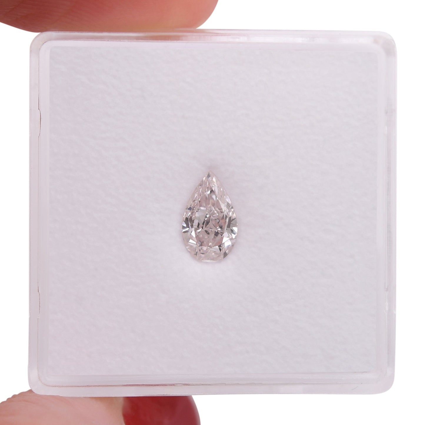 0,55 Karat sehr hellrosa birnenförmiger Diamant VVS1 GIA