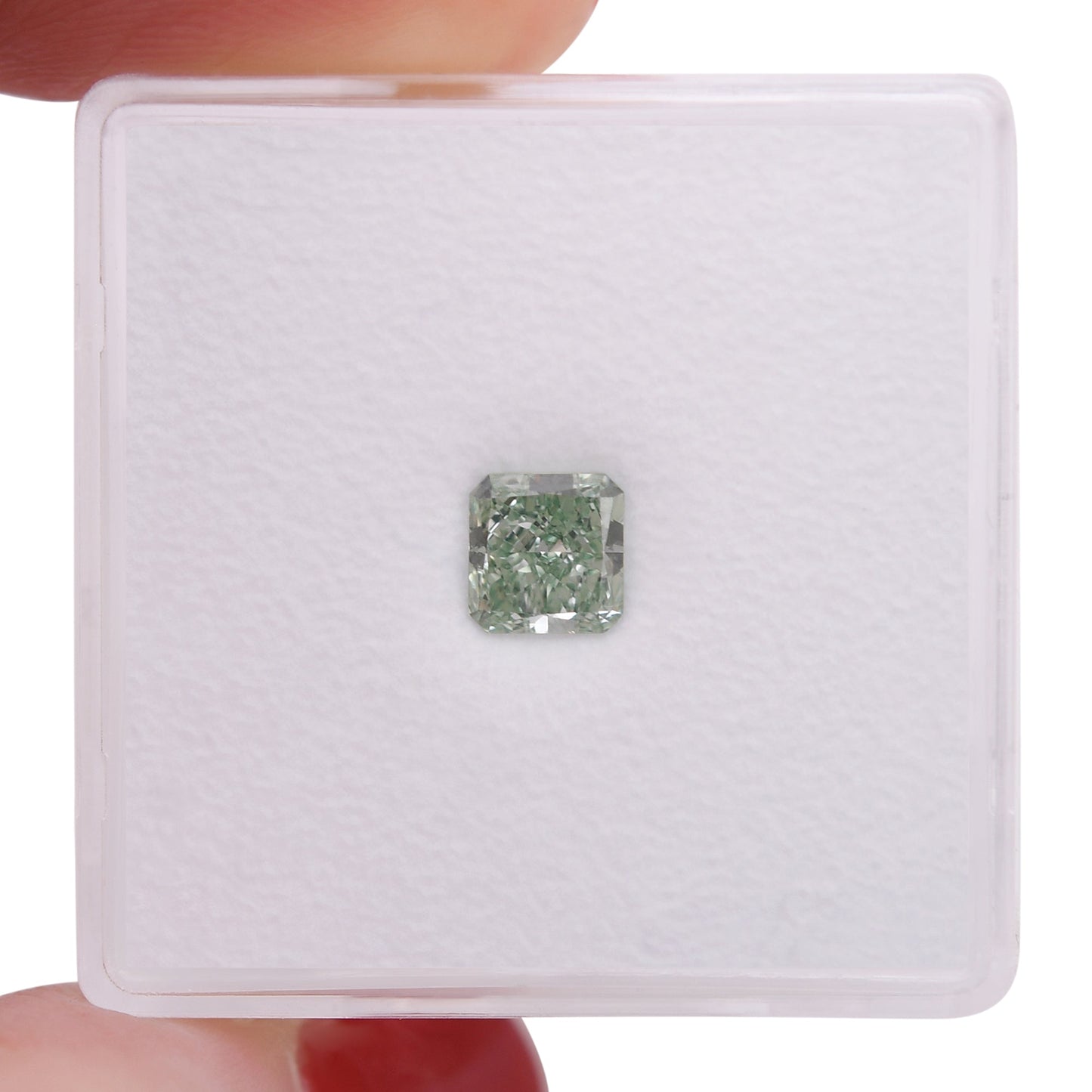0,54 Karat Fancy Intense Green Radiant Diamant VVS1 GIA