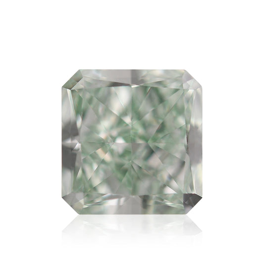 0.54 Carat Fancy Intense Green Radiant Diamond VVS1 GIA