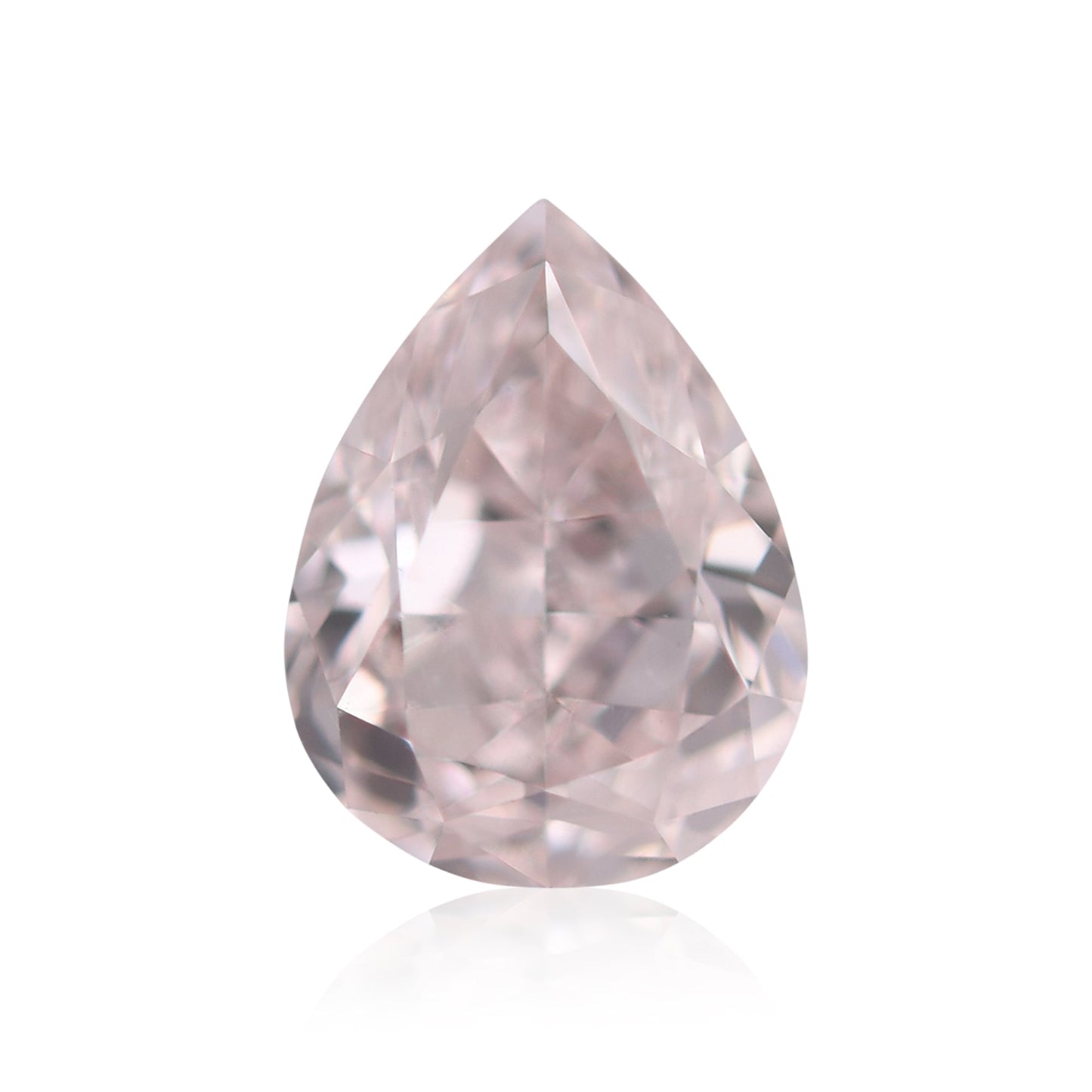 0,51 Karat hellrosa Birnenförmiger Diamant SI1 GIA