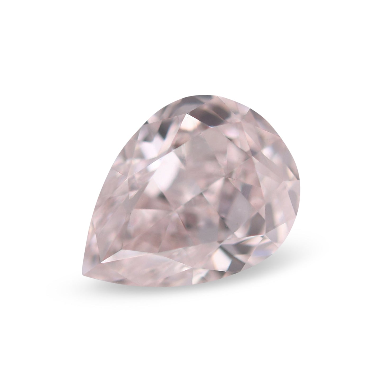 0,51 Karat hellrosa Birnenförmiger Diamant SI1 GIA