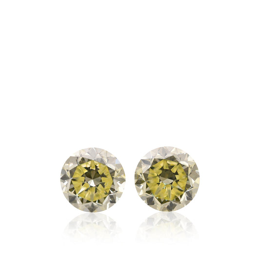 2,64 Karat Fancy Yellow Brillant-Diamanten, Reinheit SI2