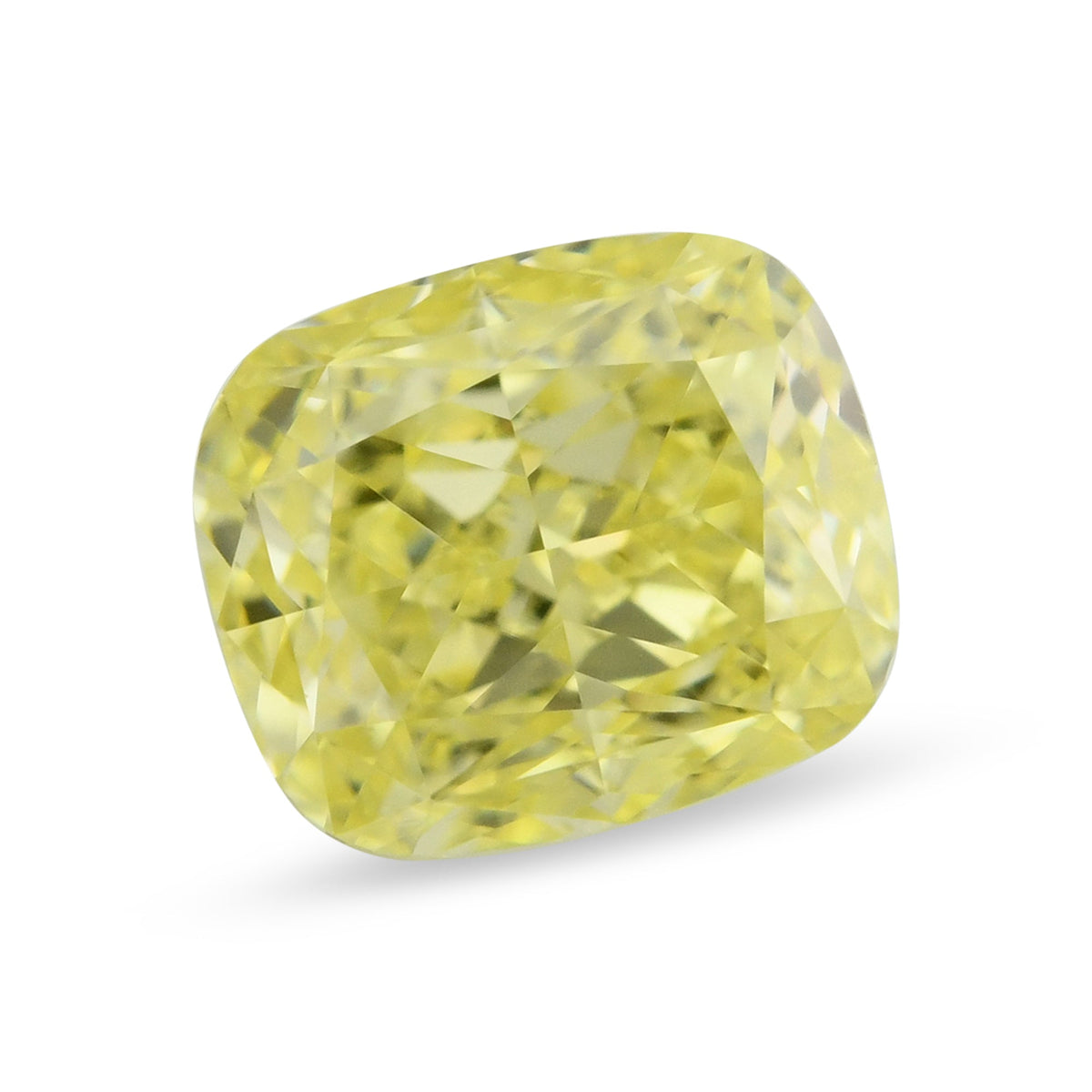 0,70 Karat Fancy Yellow Cushion Diamond VS1 GIA