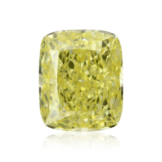 0,70 Karat Fancy Intense Yellow Cushion Diamond VVS1 GIA