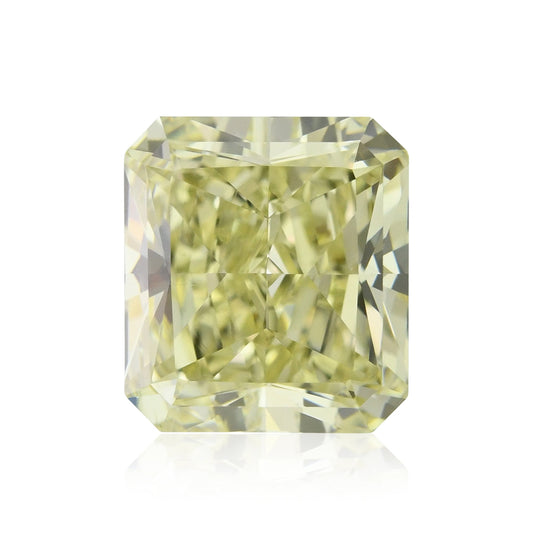 1,58 Karat Fancy Greenish Yellow Radiant VS2 GIA